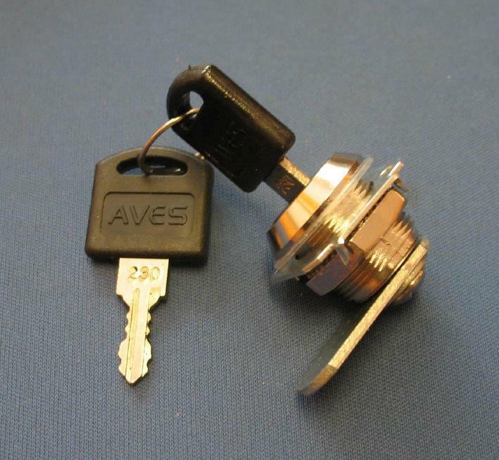 Zámek lamelový AVES 103 - D19x16 90 nikl (balení 12 ks) - Vložky,zámky,klíče,frézky Zámky nábytkové, schránkové, na sklo